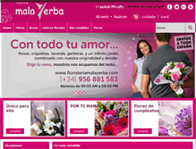Tablet Screenshot of floristeriamalayerba.com